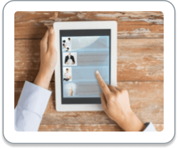 articles & webinars on a tablet